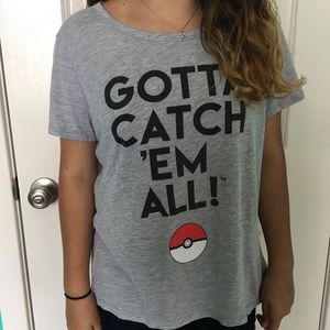 Light gray Pokémon shirt